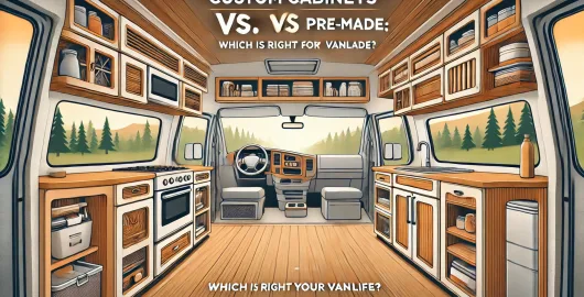 Custom Cabinets vs. Pre-Made Which is Right for Your Vanlife